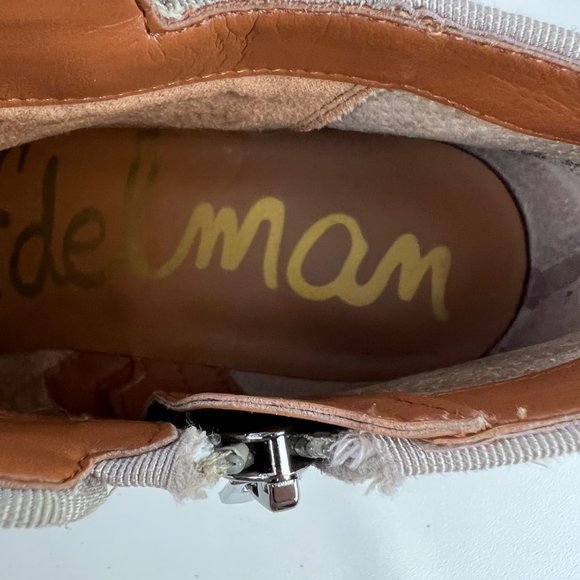 Sam Edelman Womens Petty Putty Beige Suede Leather Zip Ankle Bootie size 8.5 - Picture 13 of 16